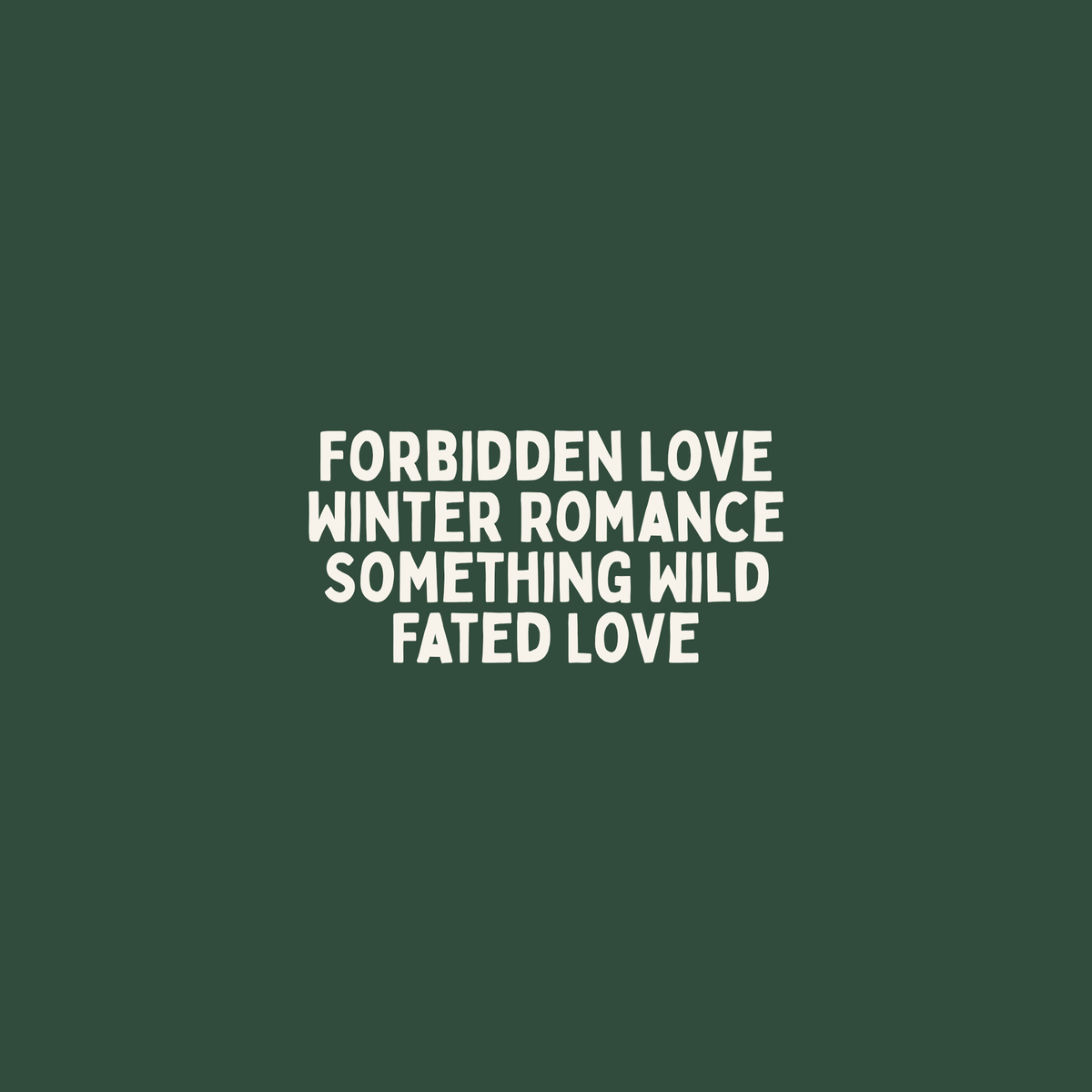 Blind Date Book - Forbidden Love (YA)
